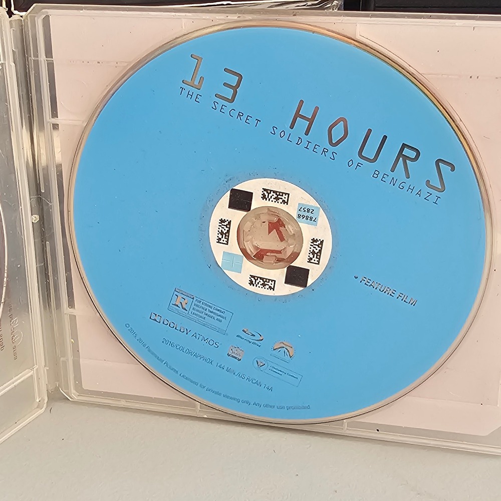 13 Hours The Secret Soldiers of Benghazi Blu-ray Movie Disc Only Redbox Case